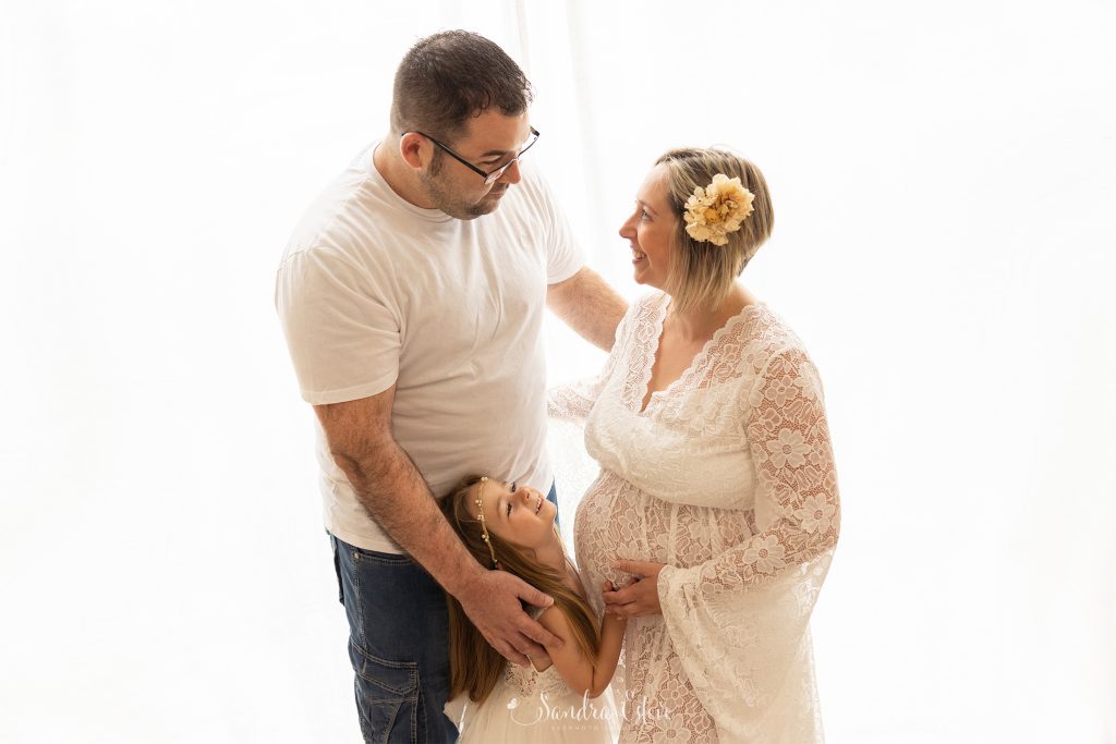 Reportaje fotos de embarazo en familia