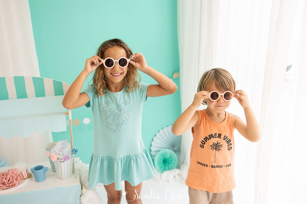 Sesión fotos verano Granollers niños
