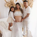 sesion fotos embarazo estudio familiar